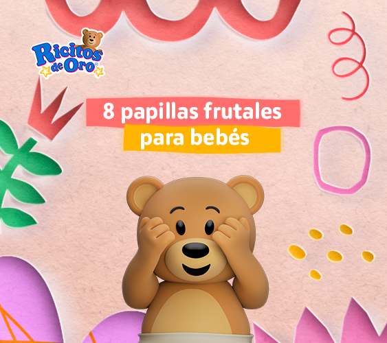 8 papillas frutales para bebés