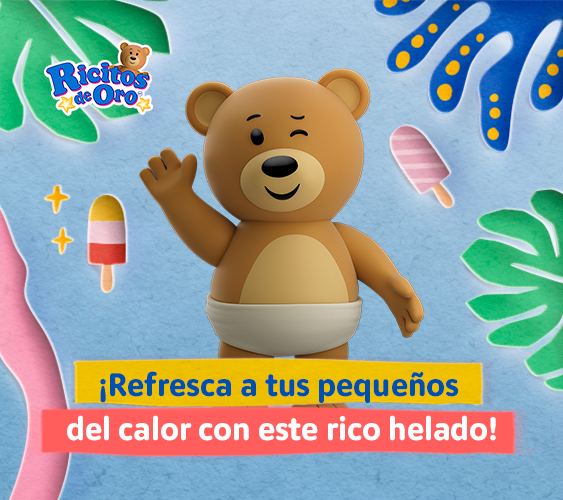 ¡Refresca a tus pequeños del calor con este rico helado!